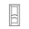 2-panel cloud lift panel door
Unit Dimension 37-1/2" x 82"
Door Dimension 36" x 79-3/8"
Panels - raised
Glazing - none